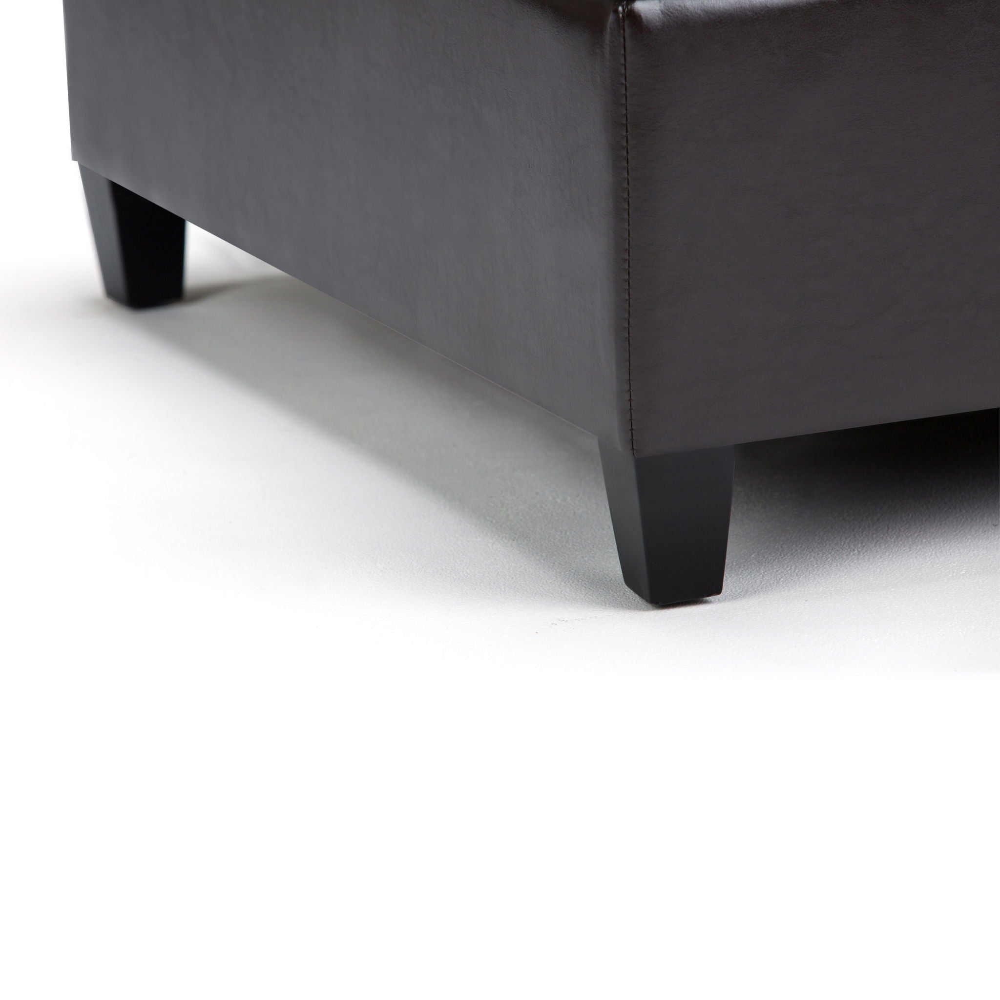 Harrison - Coffee Table Storage Ottoman - Tanners Brown by HouseOfZazla