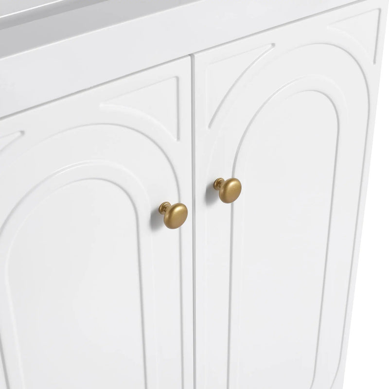 Modern Freestanding Bathroom Vanity With Soft Close Cabinet Doors