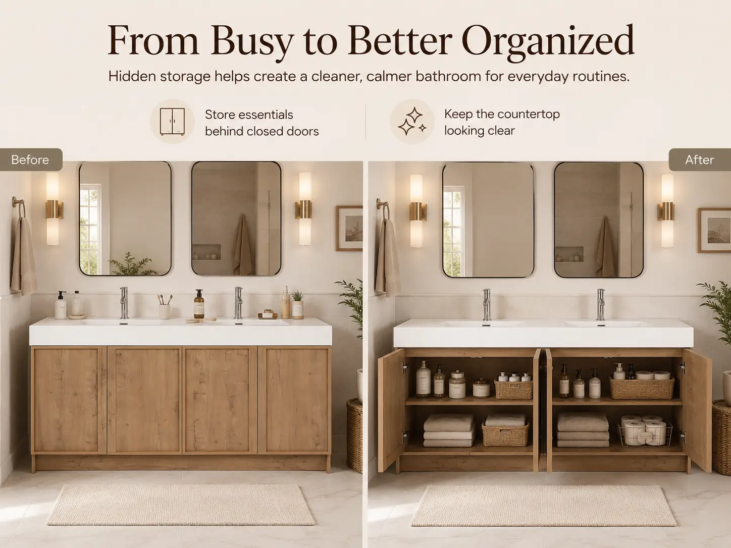72" Freestanding Bathroom Vanity With Dual Resin Sink by HouseOfZazla