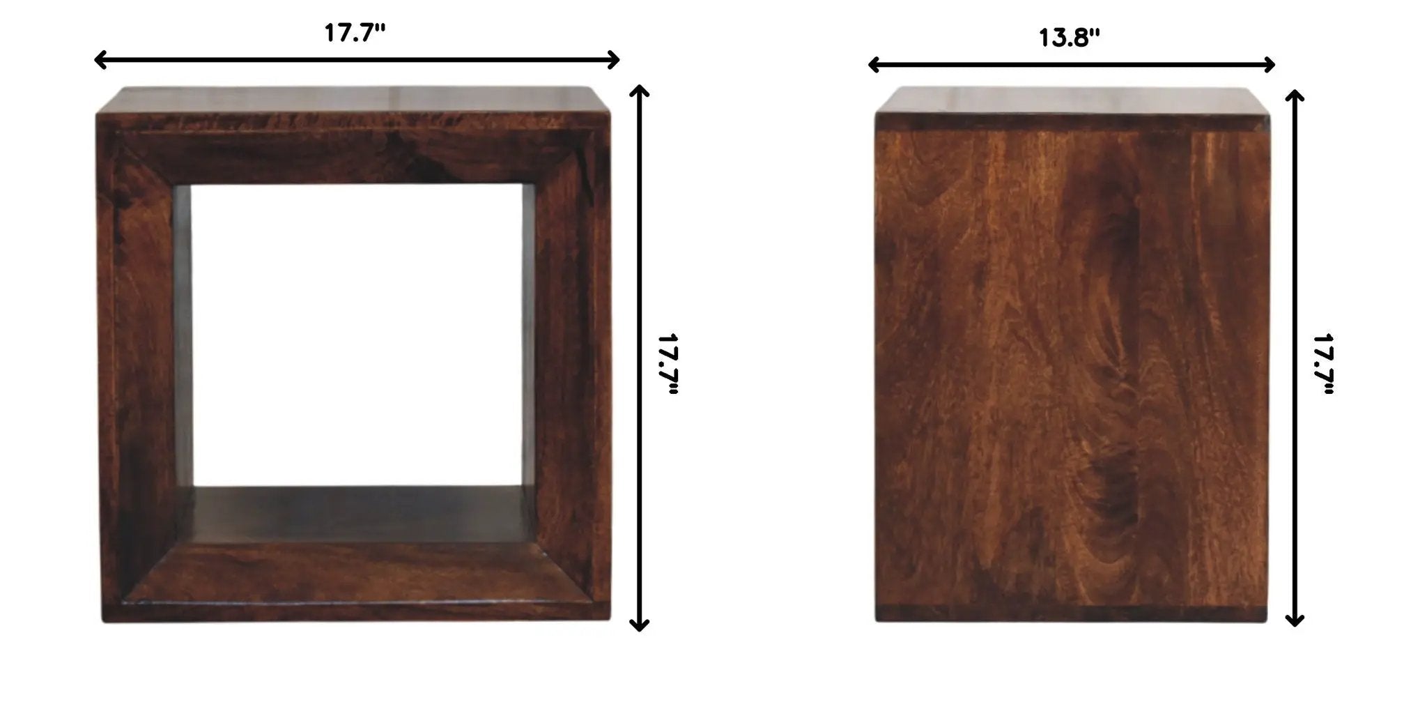 Solis - Open Side Table - Brown by HouseOfZazla