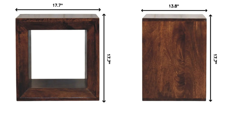Solis - Open Side Table - Brown by HouseOfZazla