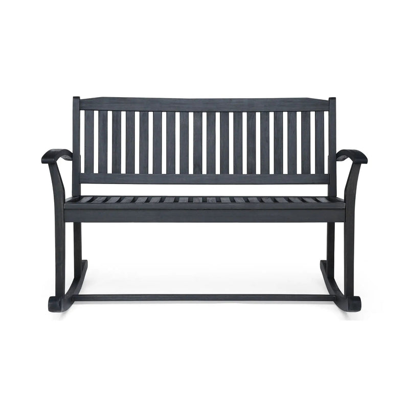 Baxter Rocking Loveseat - Dark Gray by HouseOfZazla