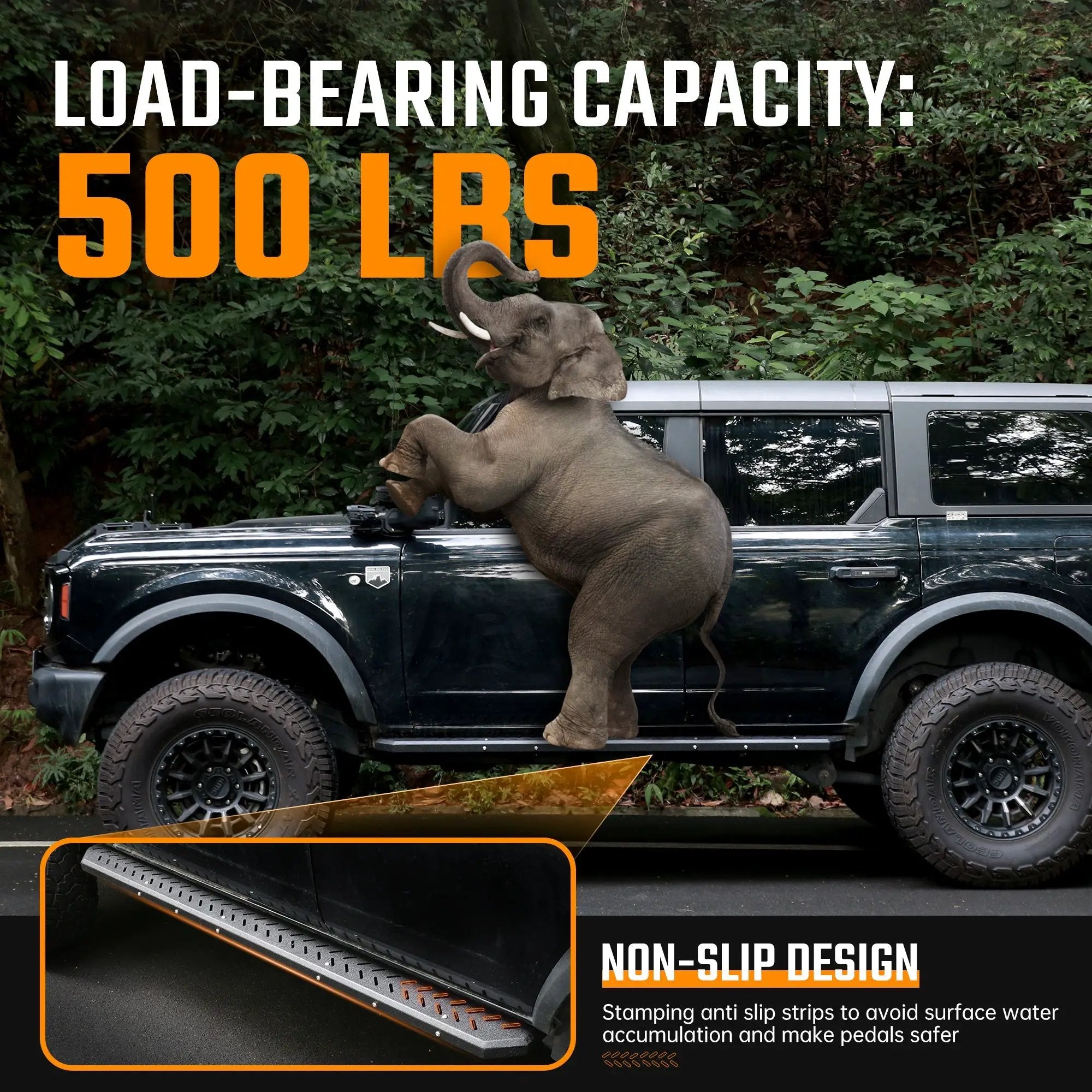 Running Boards for Ford Bronco 4 Door (2021-2026) by HouseOfZazla