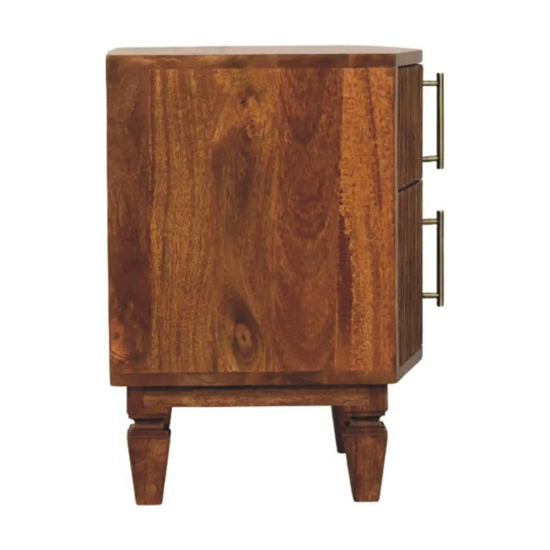 Solid Wood Louvre Bedside Unit by HouseOfZazla