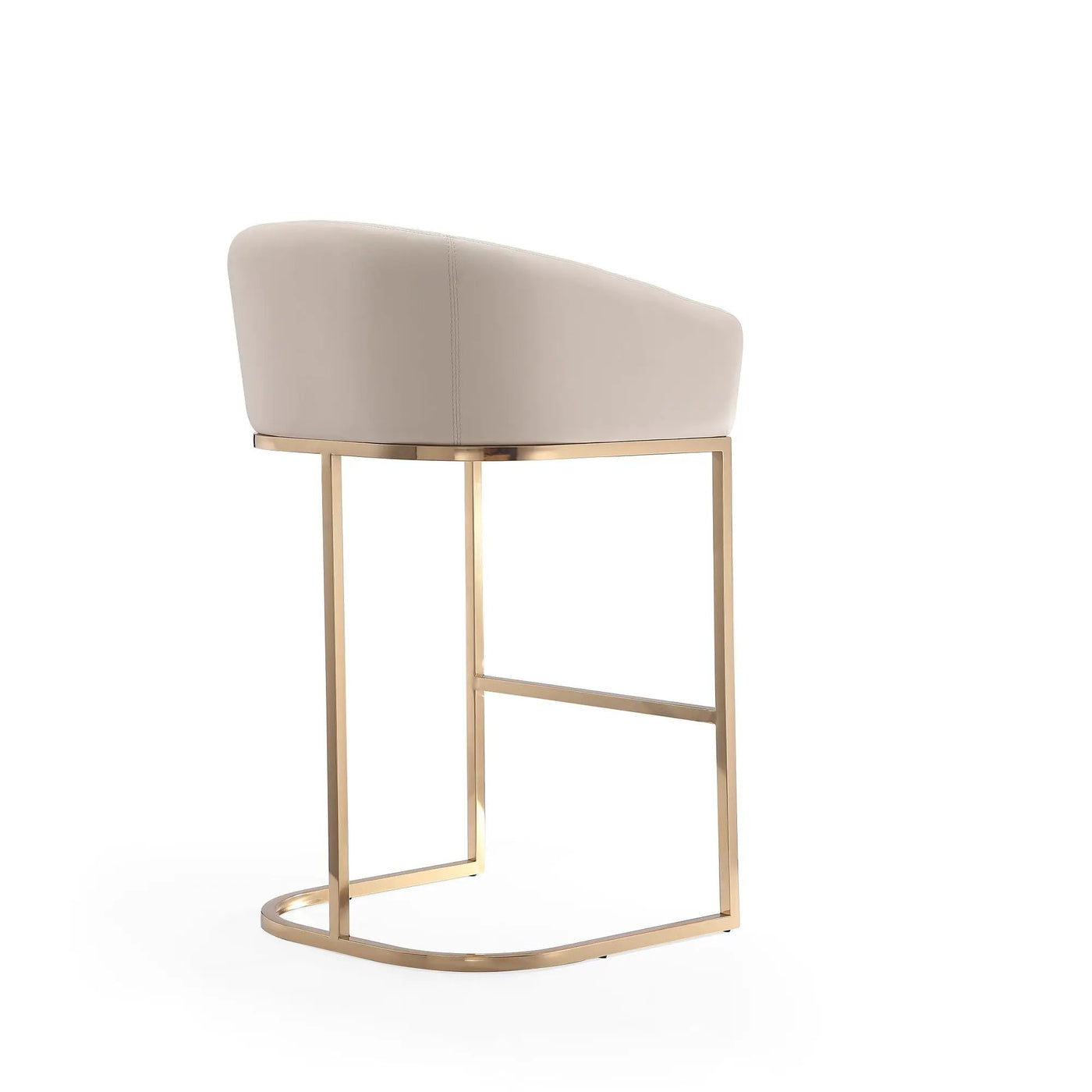 Mid-Century Modern Stool With Steel Base by HouseOfZazla