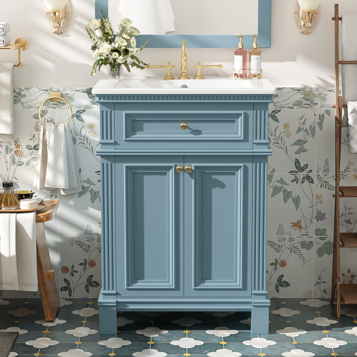 24'' Vintage Elegance Bathroom Cabinet, photo 4 of 10