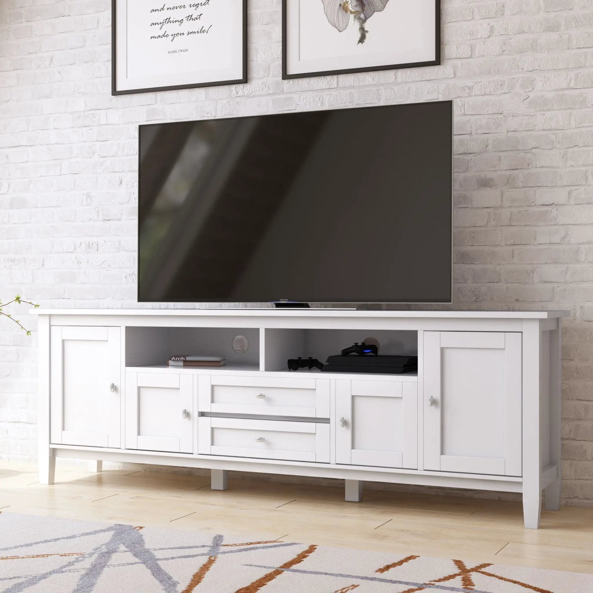 Warm Shaker - TV Media Stand, Handcrafted by Unique Piece Furniture