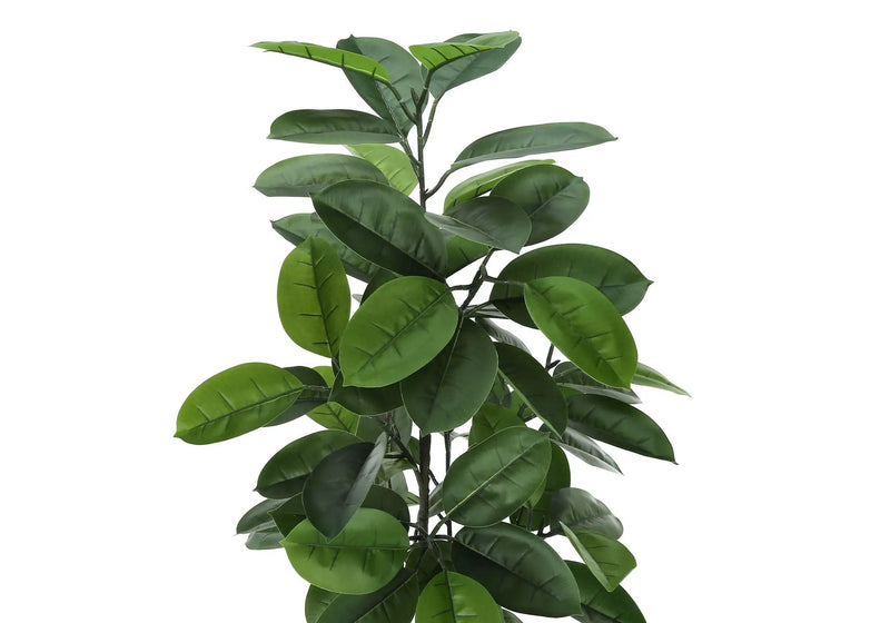 52" Tall Artificial Rubber Tree Plant - Indoor Faux Greenery by HouseOfZazla