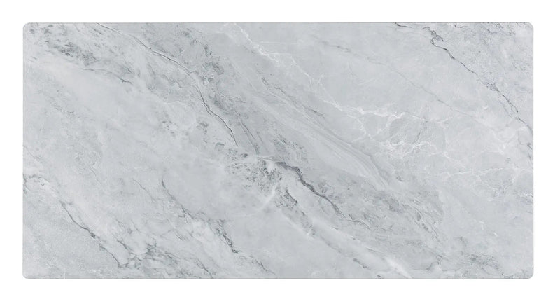 Landon - Coffee Table With Glass Marble Texture Top And Bent Wood Design by HouseOfZazla