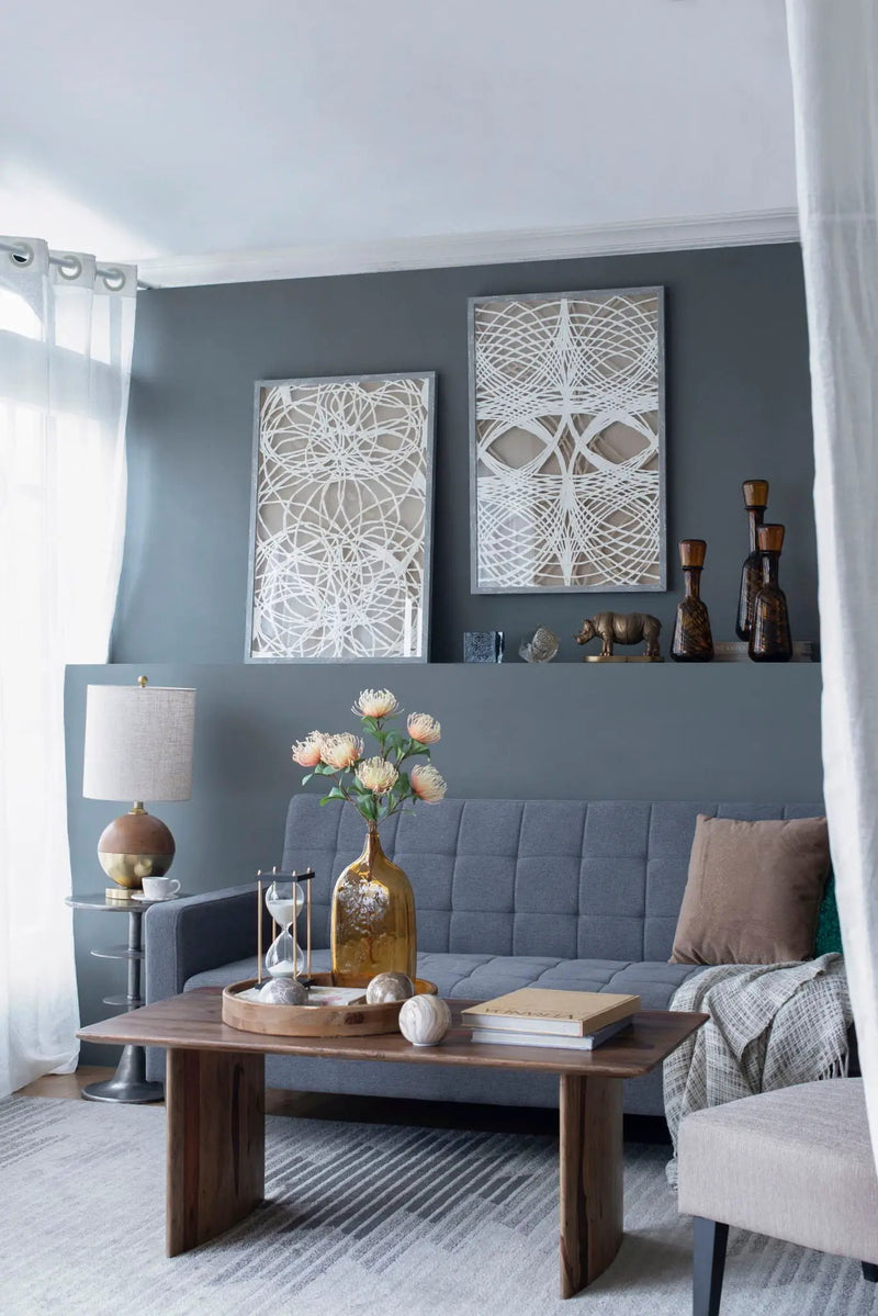 Leaf Shadow Box Wall Decor (Set of 2) - White / Gray by HouseOfZazla