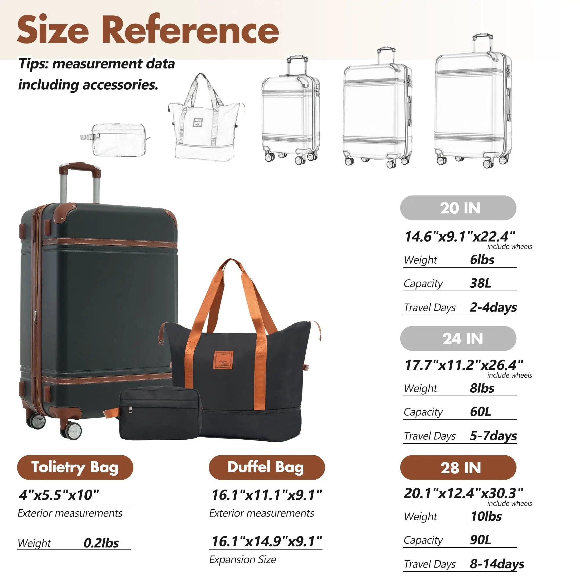 Hardshell Luggage Sets with Bags by HouseOfZazla