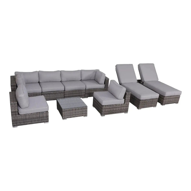 Seating Set With Cushions Handcrafted Wicker Design by Unique Piece Furniture