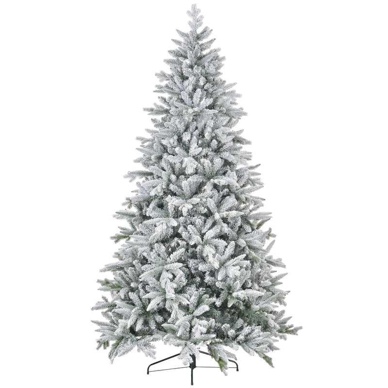 HOMCOM 8ft Snow Flocked Artificial Christmas Tree by HouseOfZazla