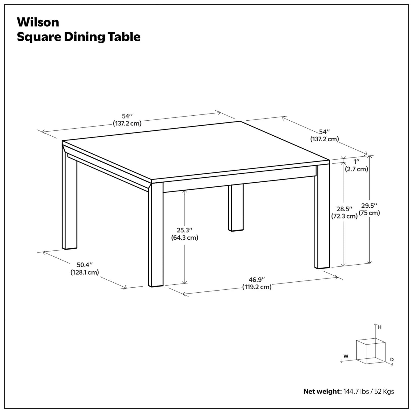 Wilson - Handcrafted Dining Table by Unique Piece Furniture