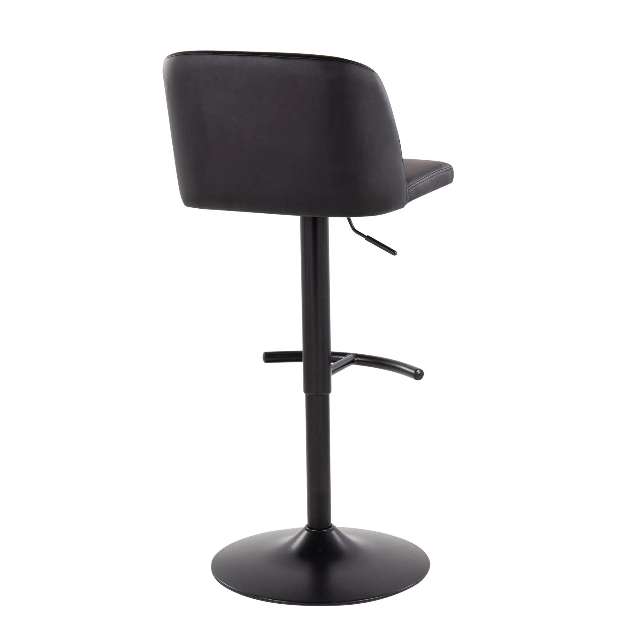 Toriano - Contemporary Adjustable Bar Stool With Rounded T Footrest (Set of 2) by Unique Piece Furniture