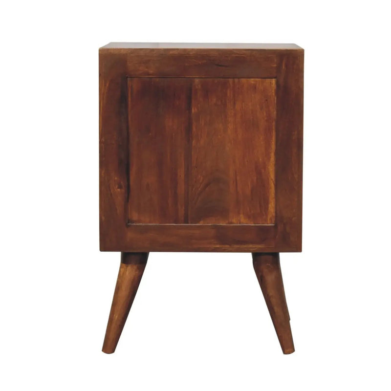 Solid Wood Quad Nightstand, 2-Drawers by HouseOfZazla