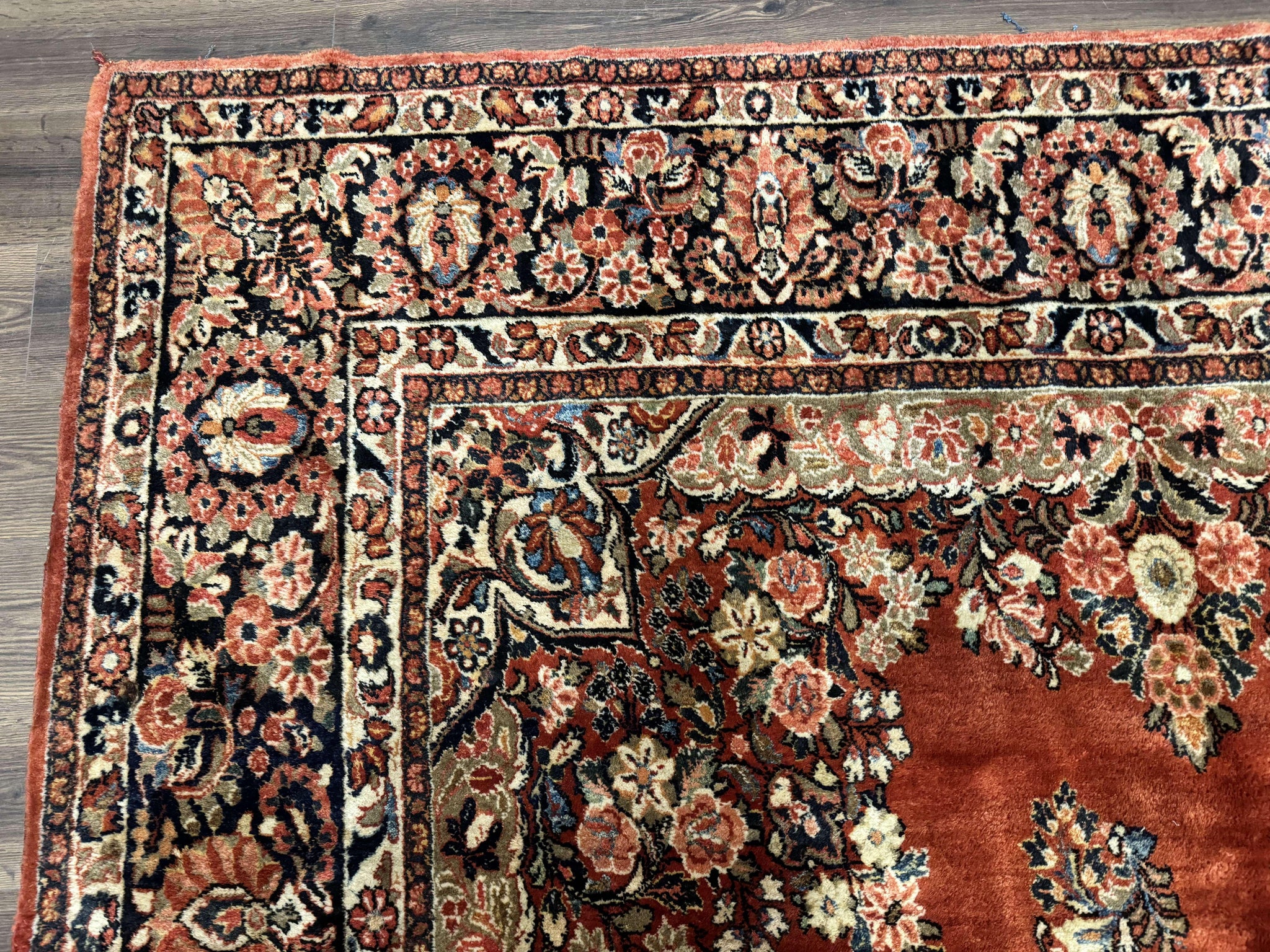 Antique Persian Sarouk Rug 9x12 by Jewel Rugs