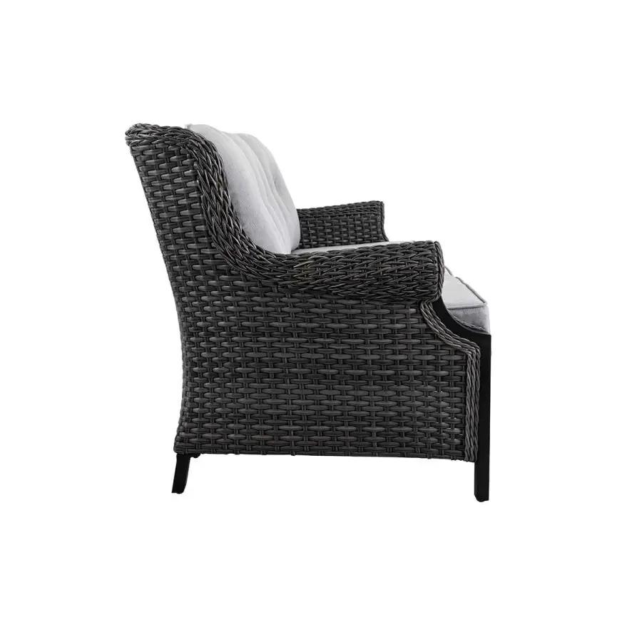 Lassen 4-Piece Firepit Set with Swivel Rocking Chairs by Outdoor-USA®