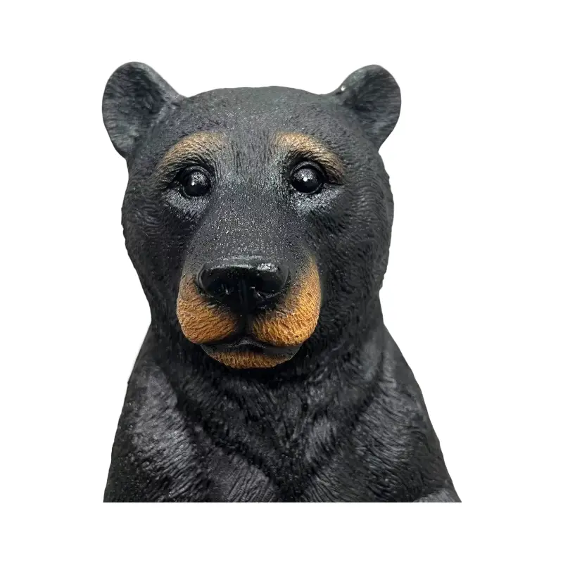 19.69" Weather Resistant Resin Standing Black Bear Sculpture by HouseOfZazla