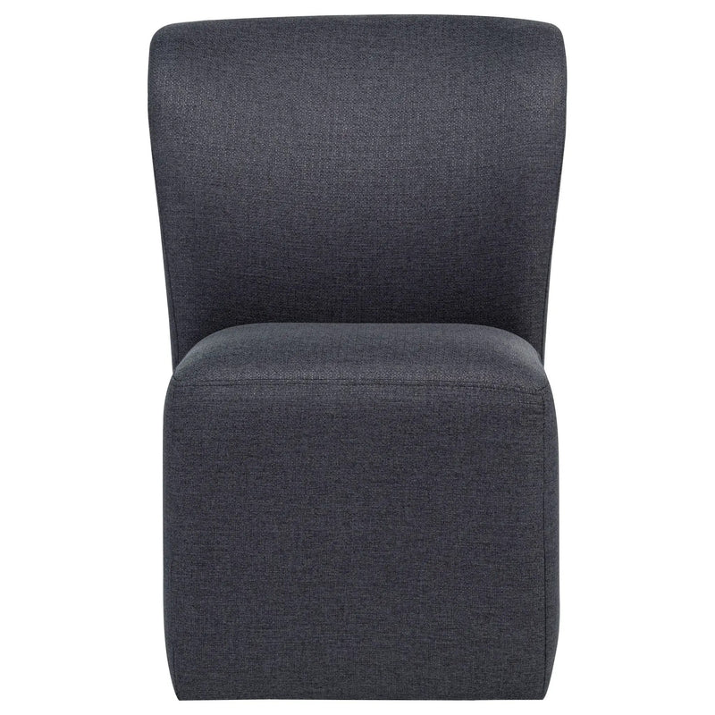 Jaelynn Upholstered Parsons Dining Side Chair Charcoal (Set of 2) by Unique Piece Furniture