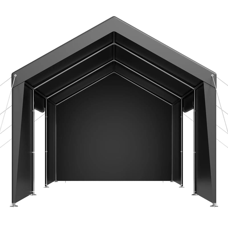 Carport Car Canopy 12x20FT Heavy Duty Outdoor Car Shelter with Sidewalls by HouseOfZazla