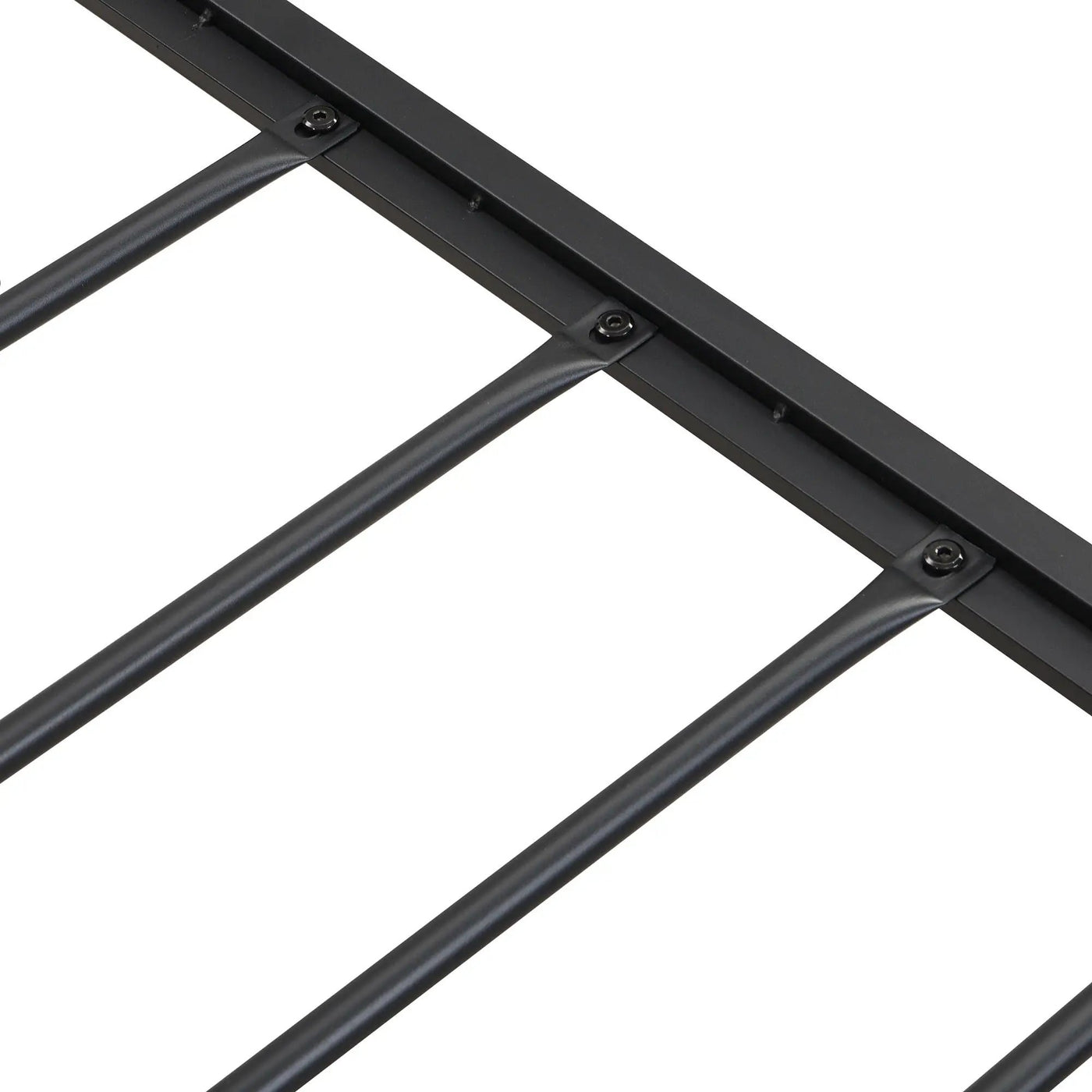 Modern Bed Frame With LED Lights, Upholstered Headboard, USB Charging by HouseOfZazla