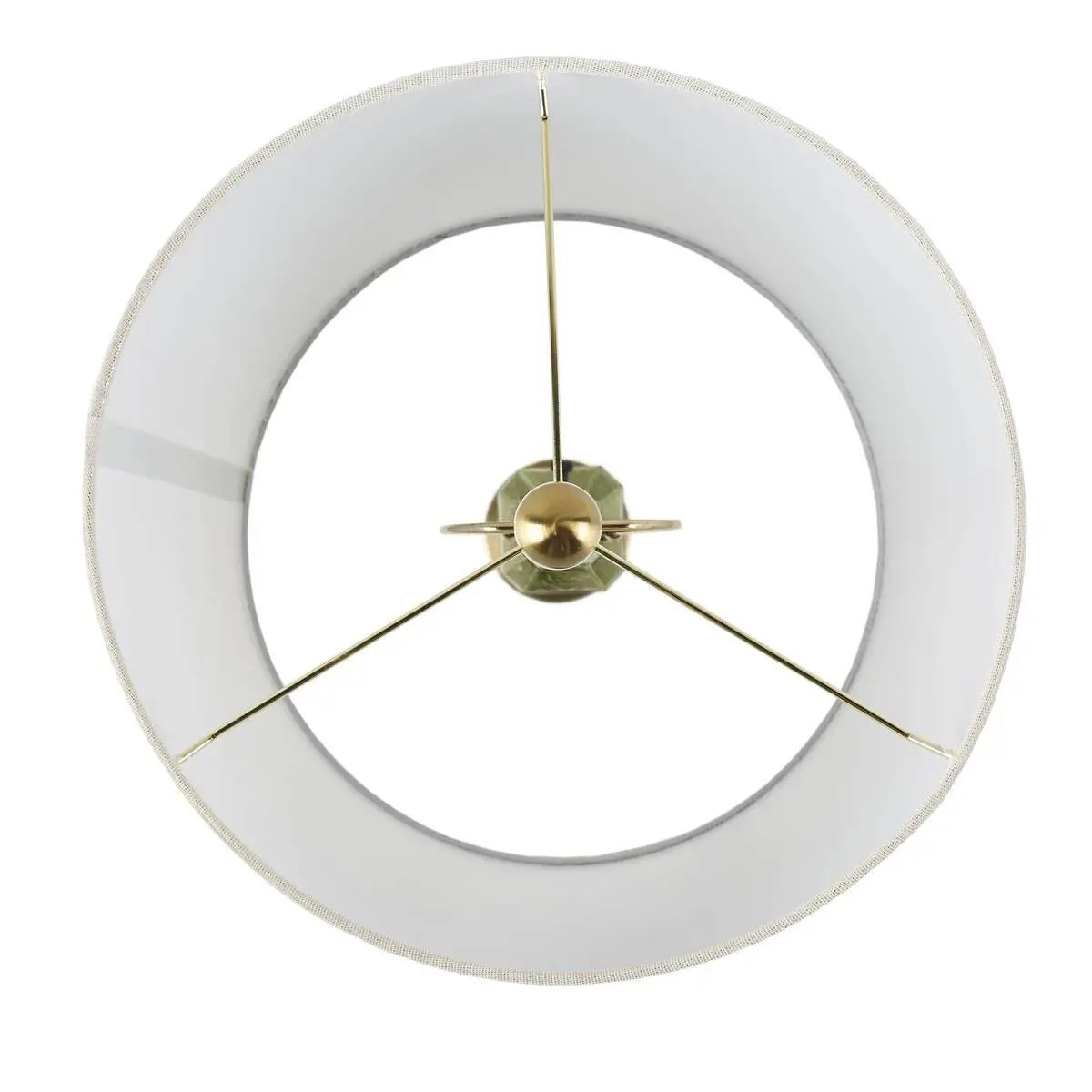 Faceted Green Glass Table Lamp by HouseOfZazla