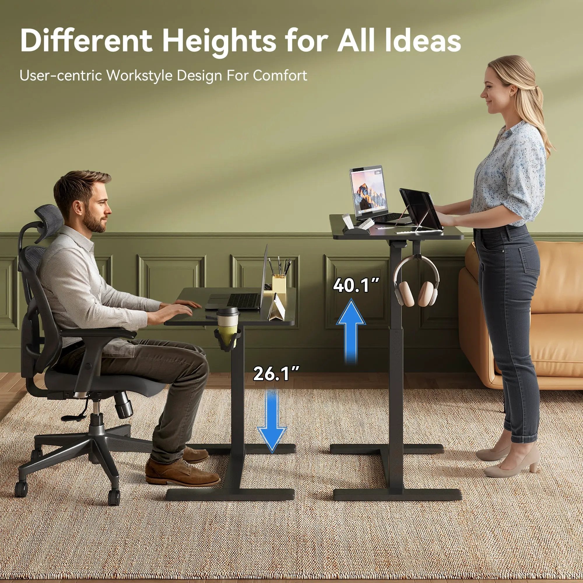 26"×19" Electric Standing Desk by HouseOfZazla