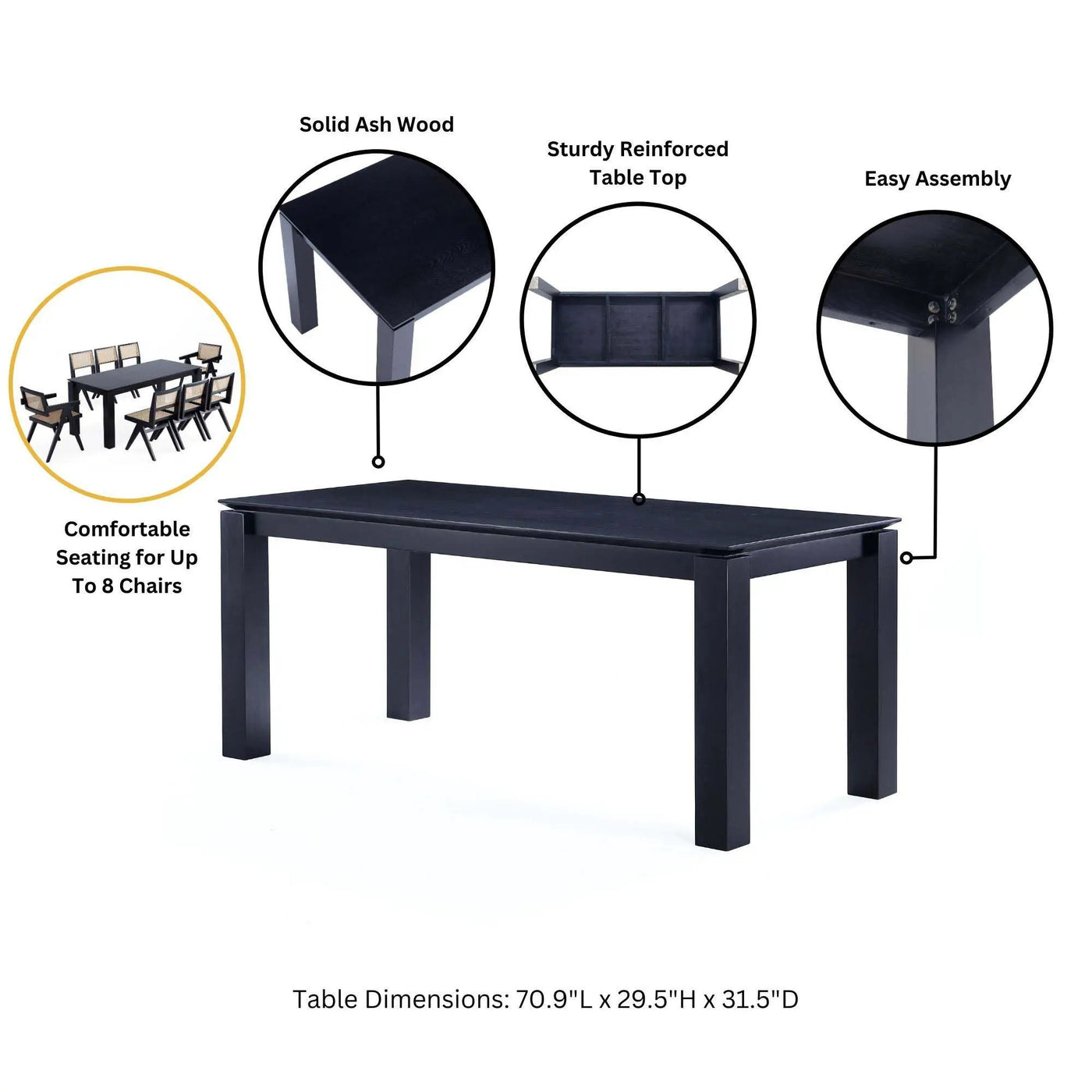 Rockaway Dining Table by HouseOfZazla