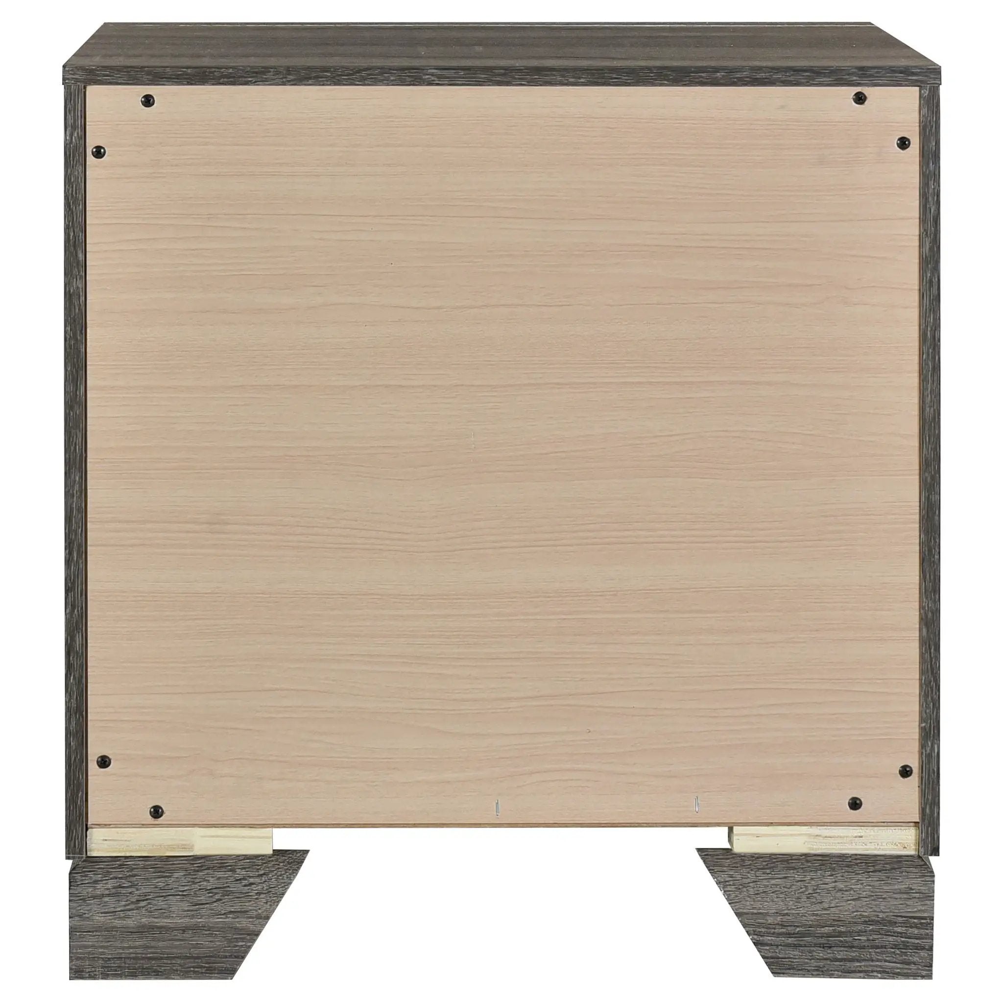 Wright 2-drawer Nightstand Bedside Table Brown Oak by Unique Piece Furniture
