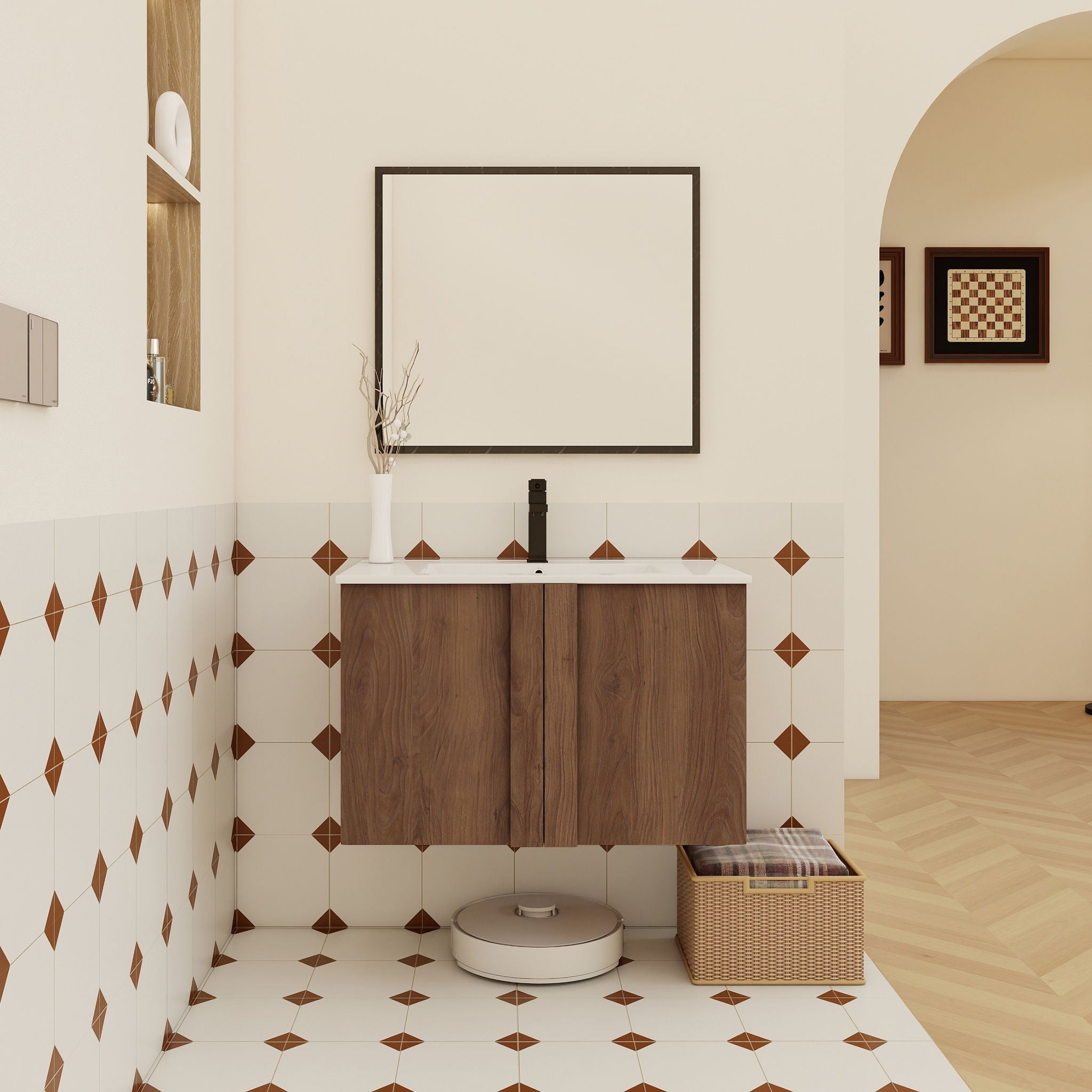 Floating Bathroom Vanity With Sink Combo by HouseOfZazla