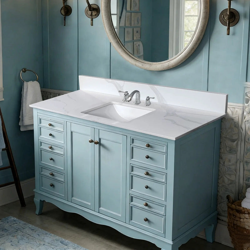 43-Inch Quartz Bathroom Vanity Top by HouseOfZazla