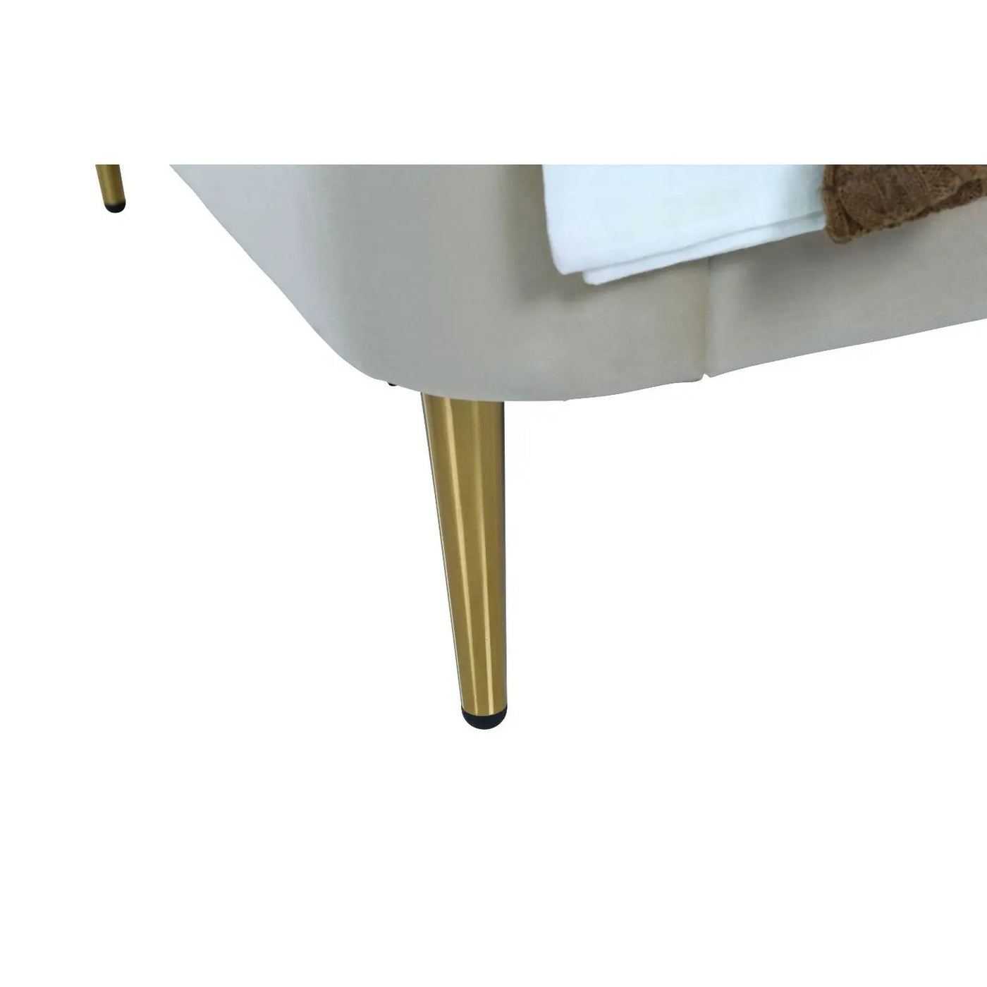 Mid-Century Modern Upholstered Bed With Curved Headboard by HouseOfZazla
