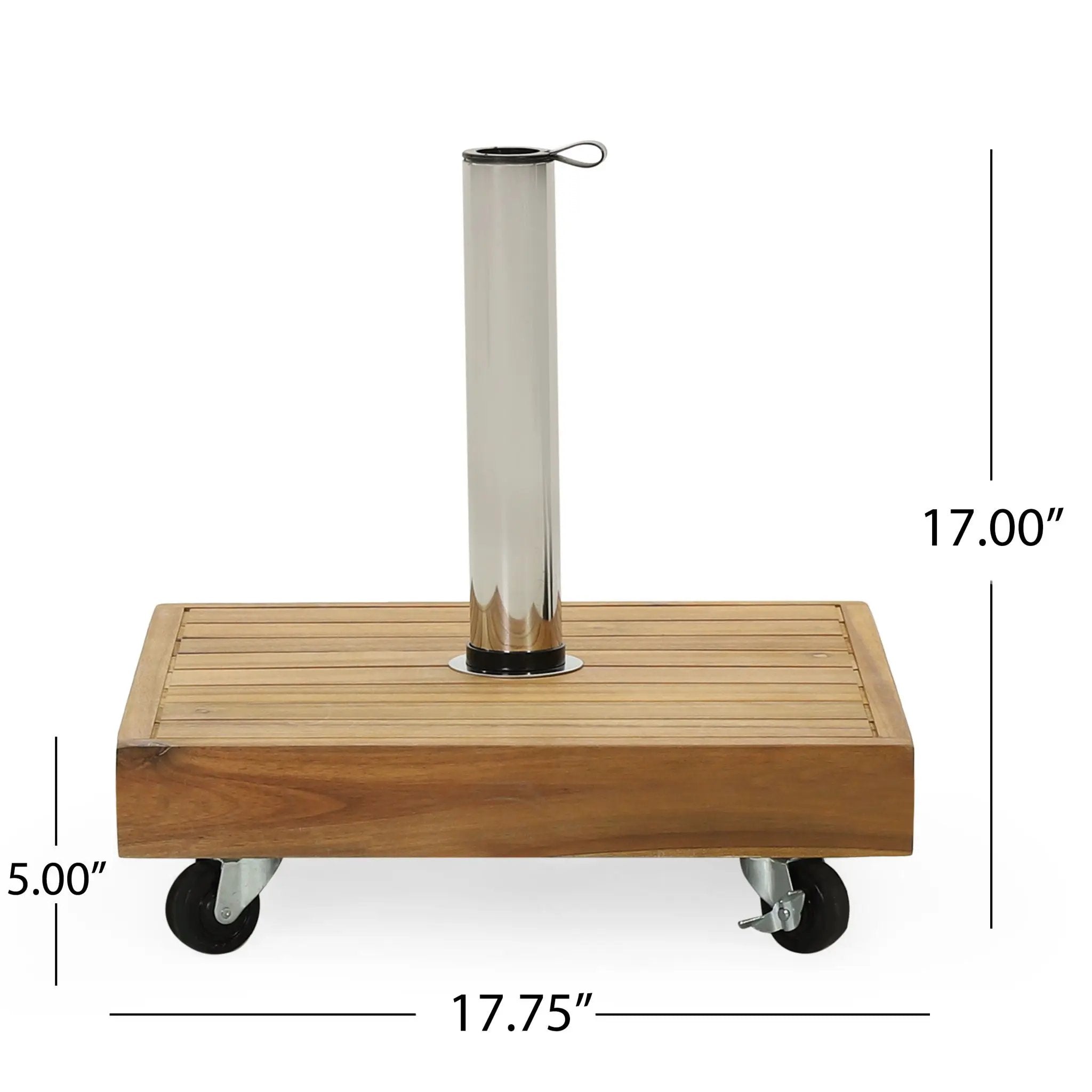 Ralph Square Umbrella Base - Teak by HouseOfZazla