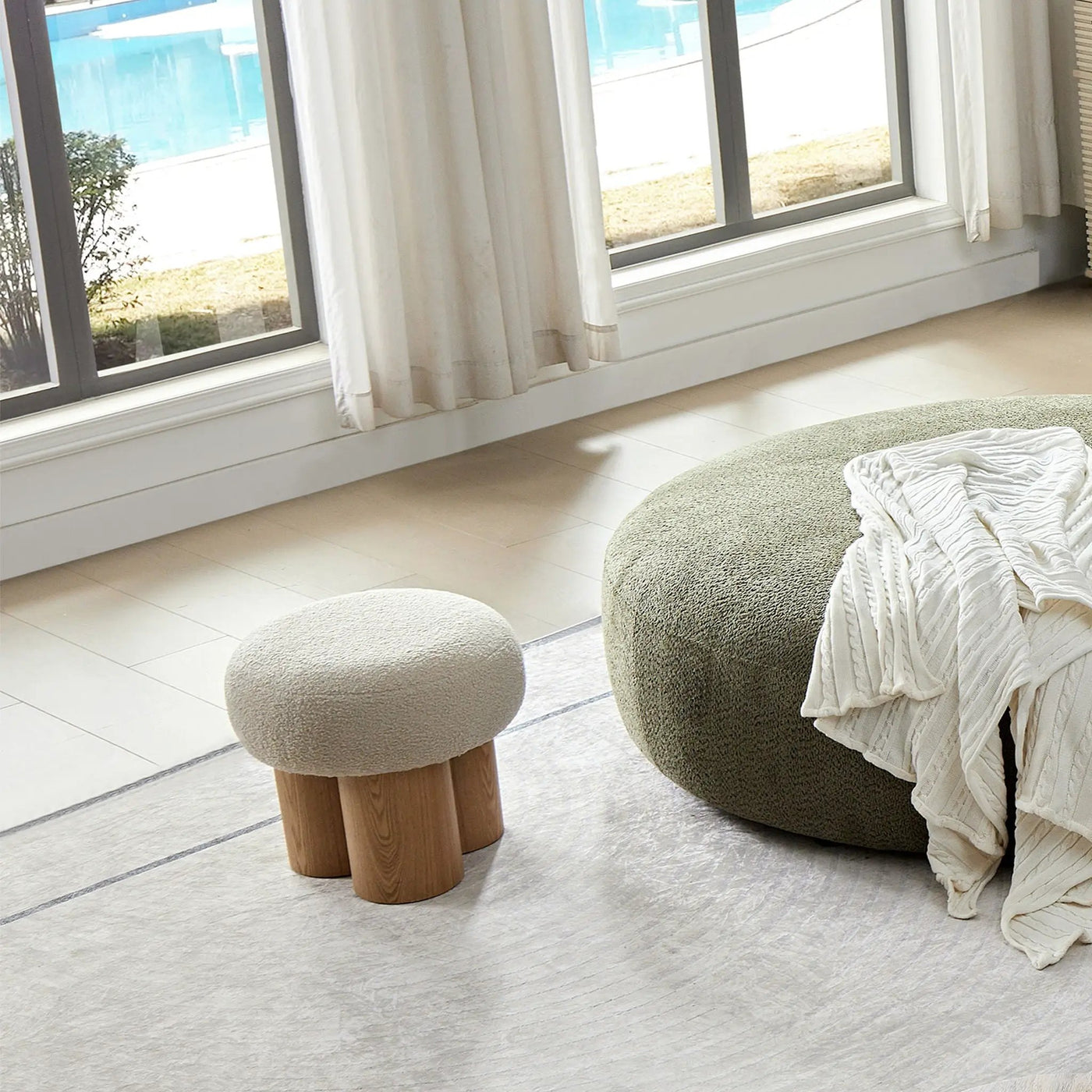 Versatile Mushroom Stool With Cushion by HouseOfZazla