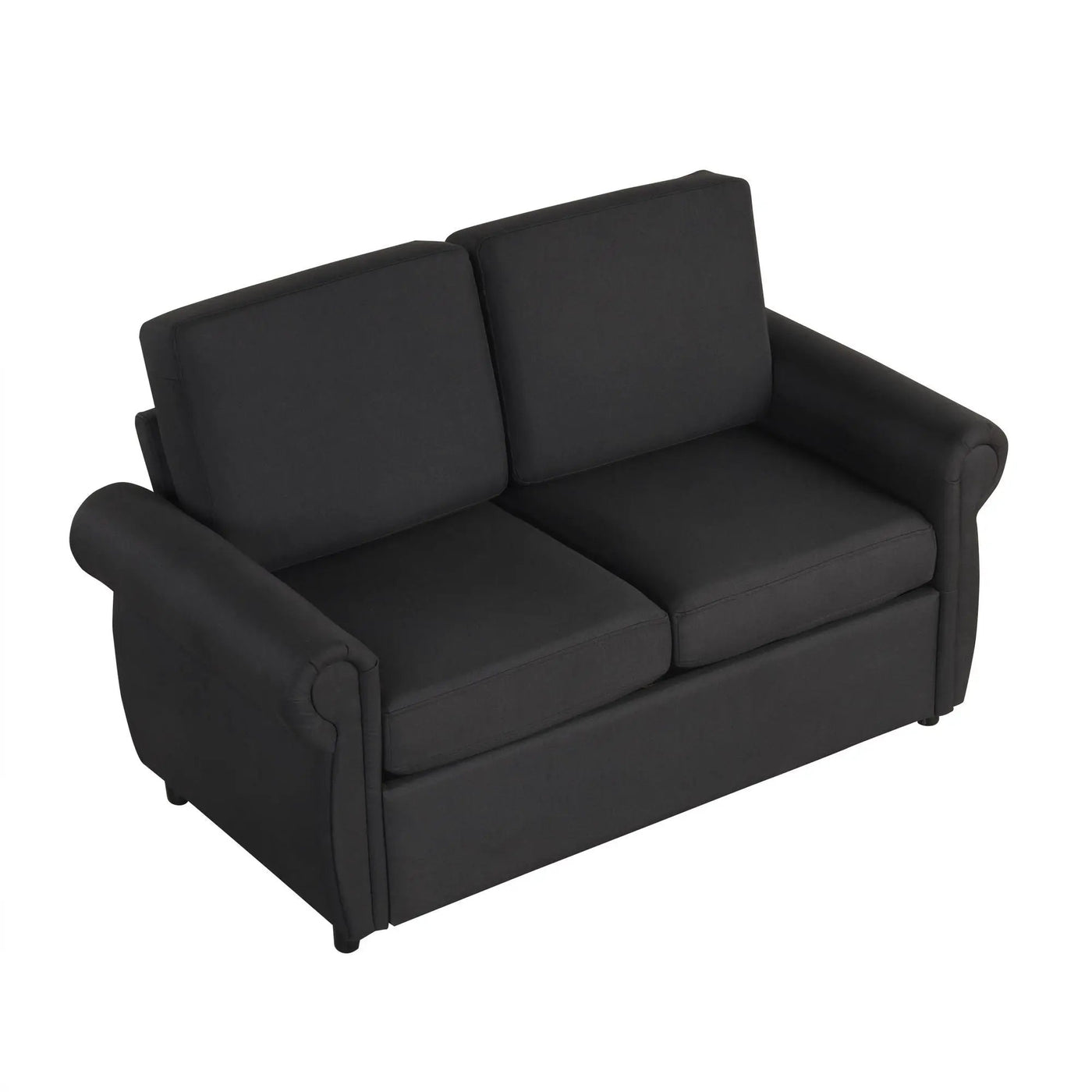 Pull Out Sofa Bed Loveseat Sleeper With Twin Size Memory Mattress With Two USB Ports For Living Room Spaces by HouseOfZazla