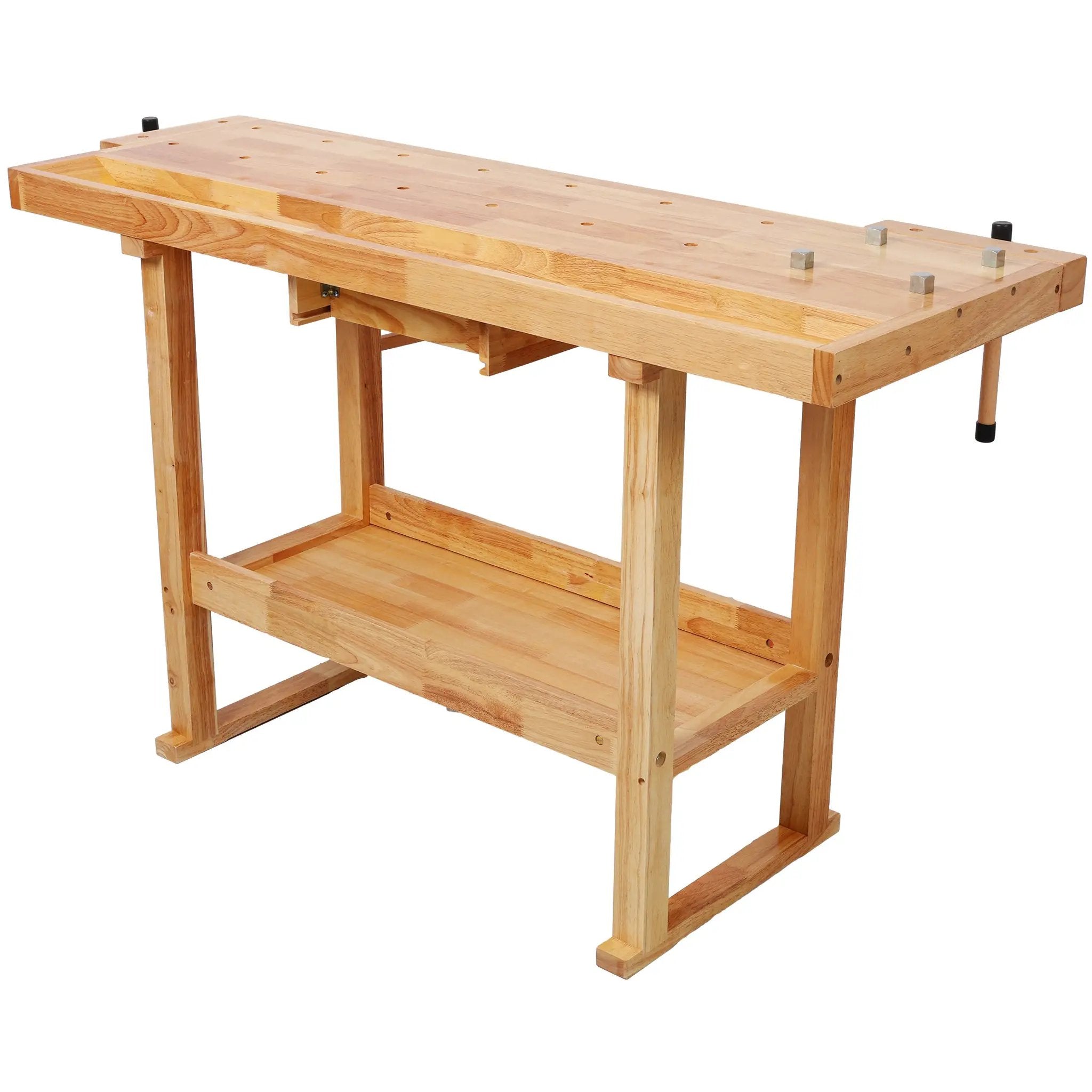 55" Wood Workbench – Heavy Duty with Storage by HouseOfZazla