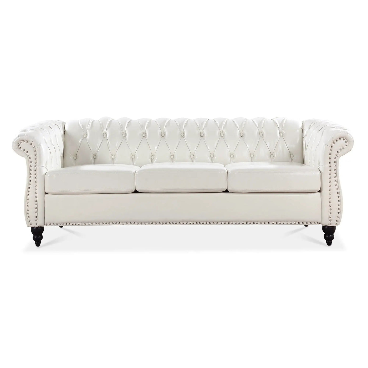 Rolled Arm Chesterfield 3 Seater Sofa by Unique Piece Furniture