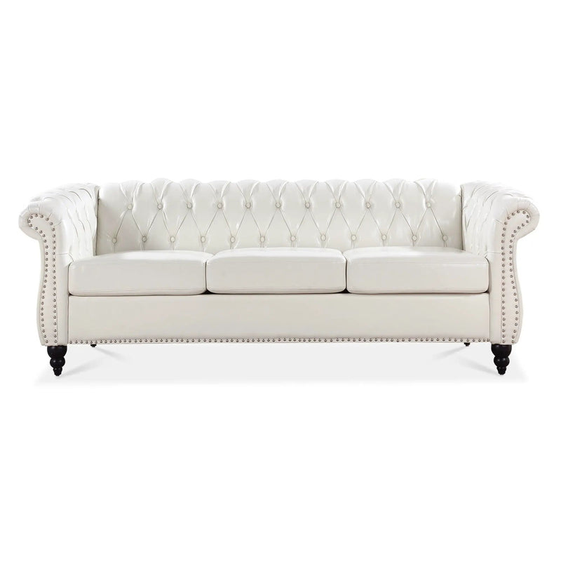 Rolled Arm Chesterfield 3 Seater Sofa by Unique Piece Furniture