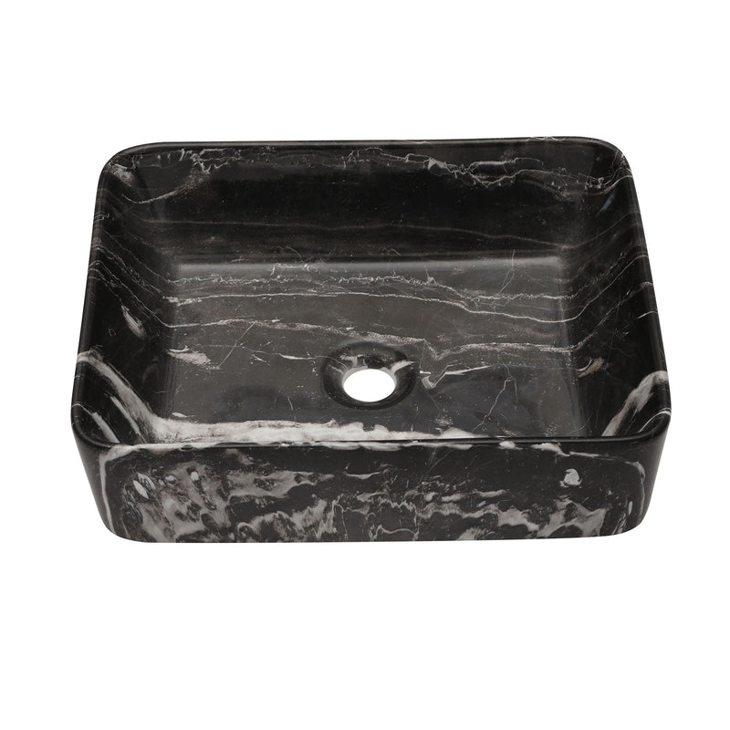 Rectangular Vessel Bathroom Sink - Black / Gray by HouseOfZazla