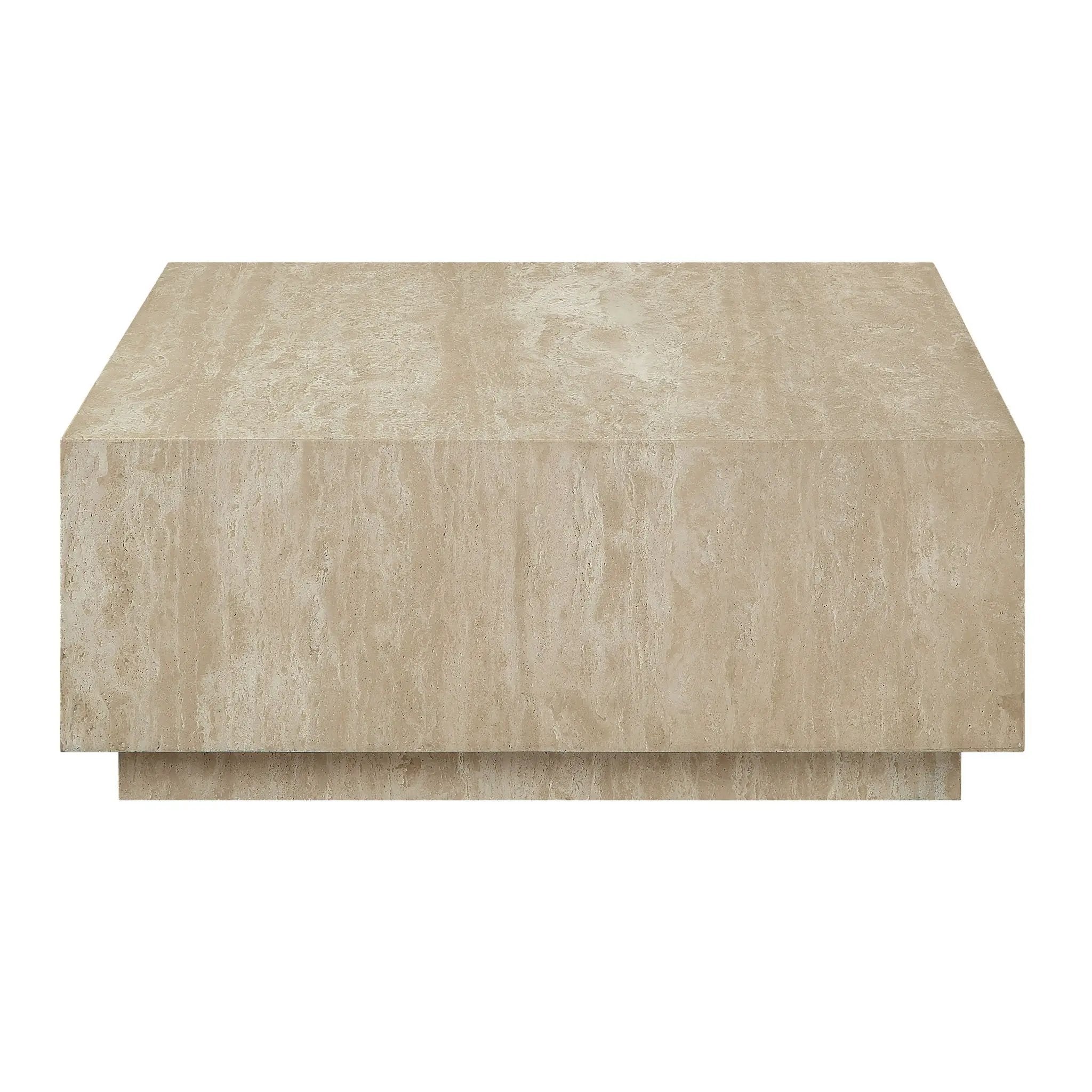Deon - Travertine Table - Beige by Unique Piece Furniture