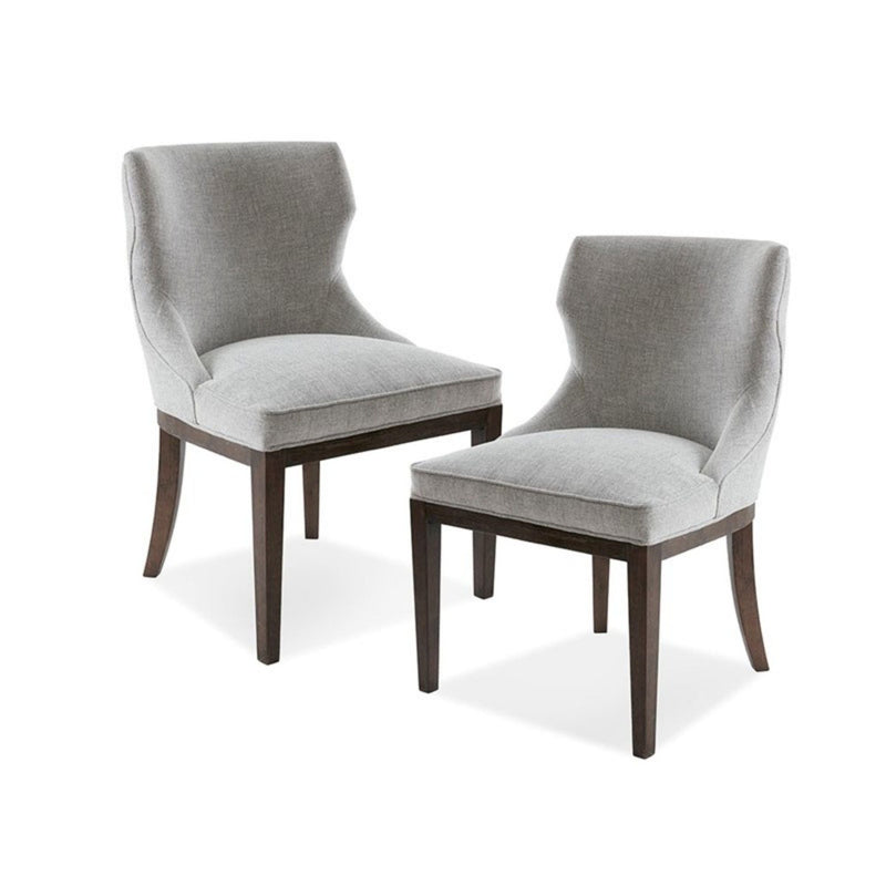 Gray Dining Side Chair Set with Solid Wood Legs - Mist Gray, photo 8 of 8