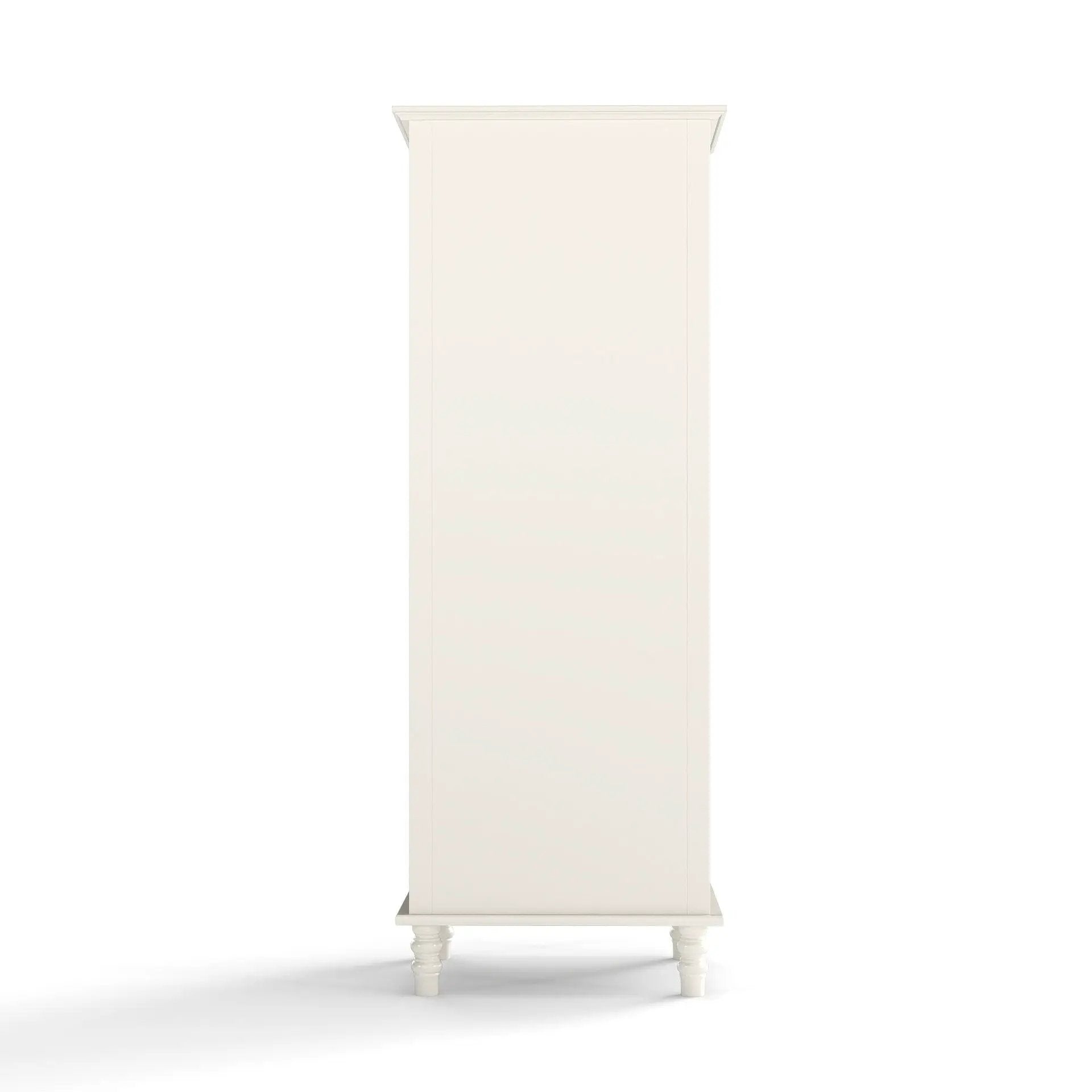 Minimalism Buffet Cabinet With Glass Doors And Double Drawer by HouseOfZazla
