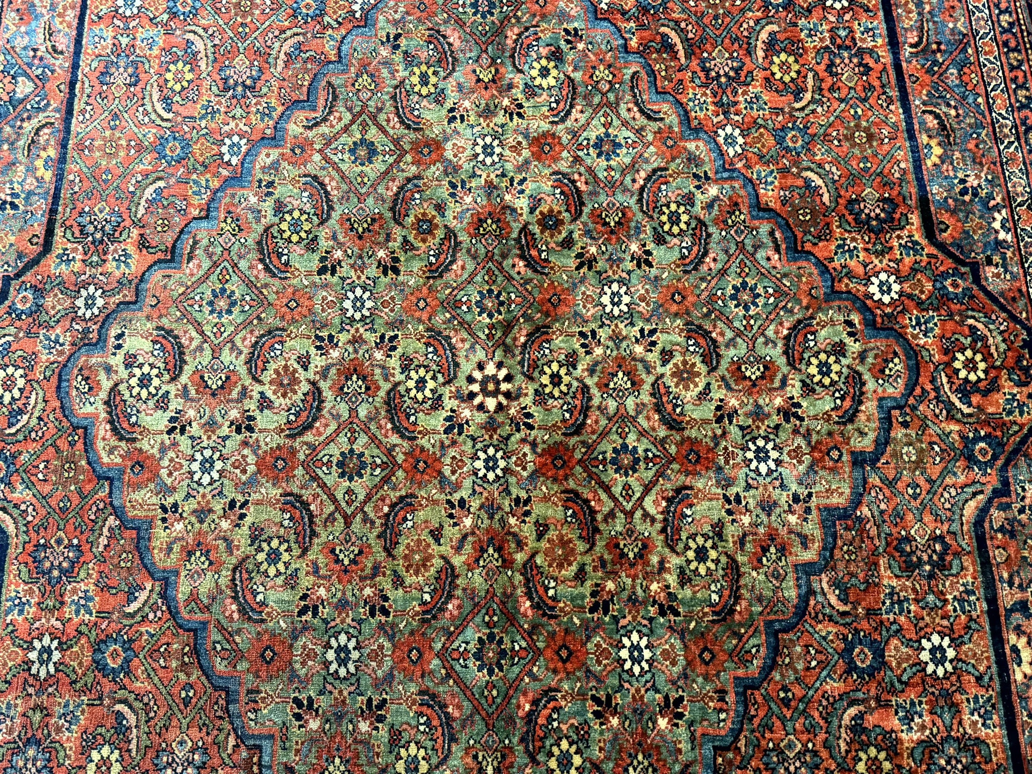 Antique Persian Bijar Rug 7x15 by Jewel Rugs