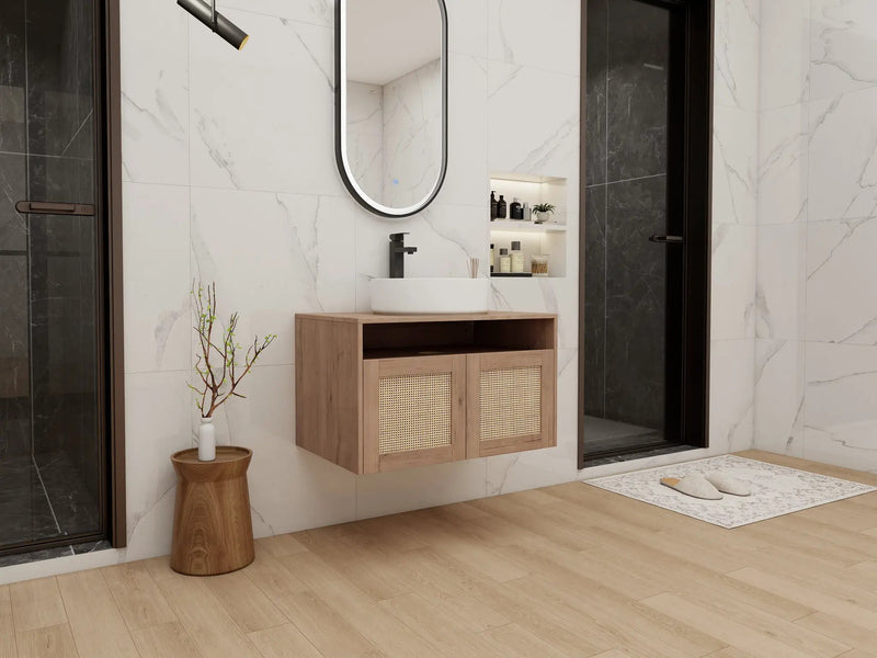 30" Bathroom Vanity with Ceramic Art Sink by HouseOfZazla