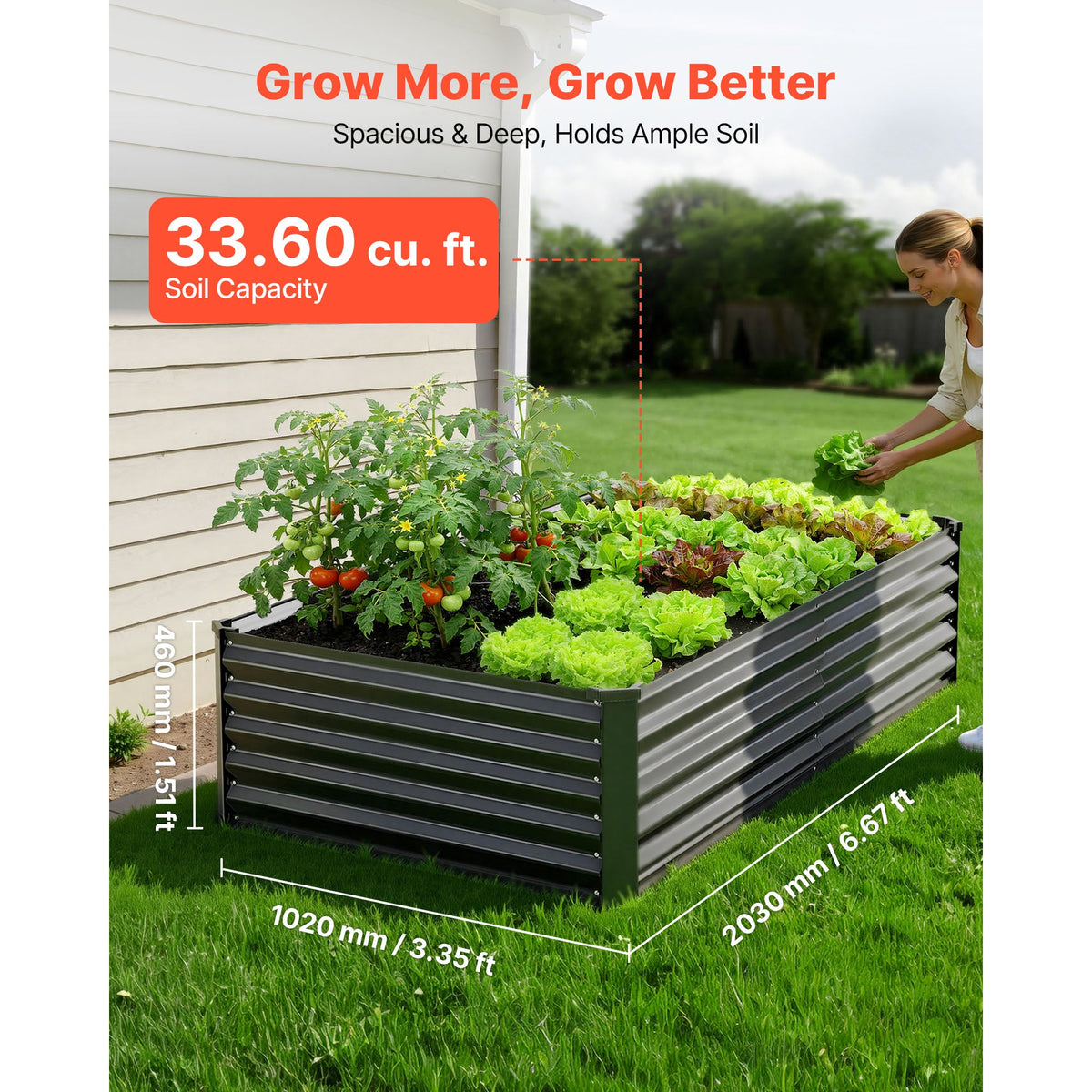 Galvanized Raised Garden Beds with Rust-Resistant Construction - Steel, photo 5 of 10