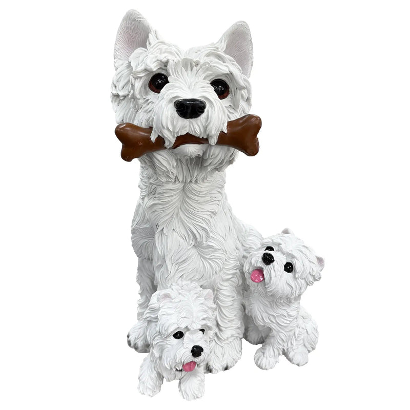 Set of 3 West Highland Statues & Sculptures by HouseOfZazla