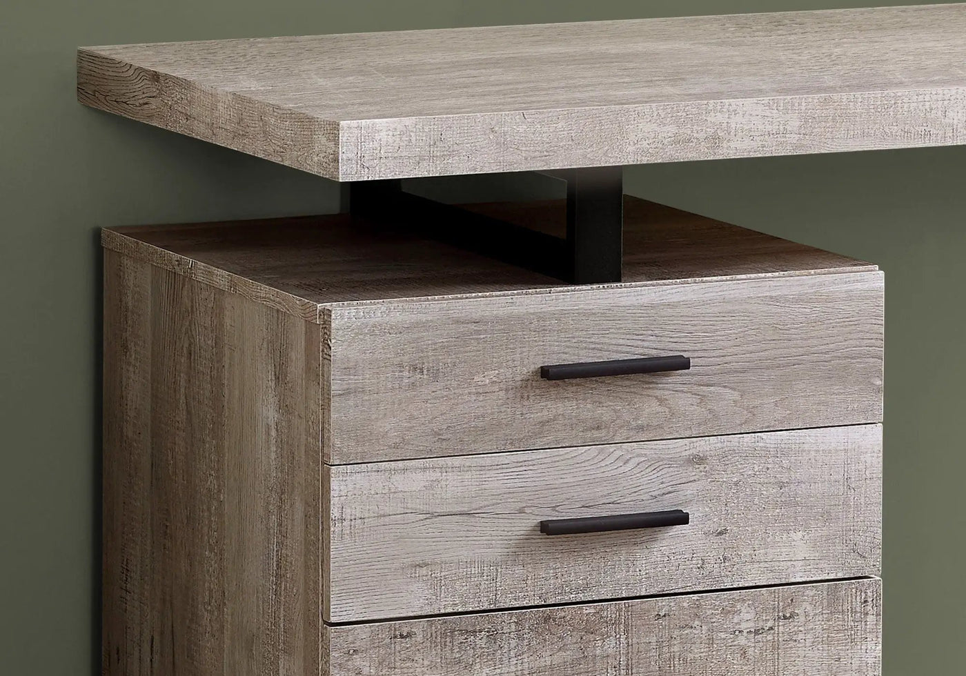 Computer Desk For Home Office, Left, Right Set - Up, Ample Storage Drawers by Unique Piece Furniture