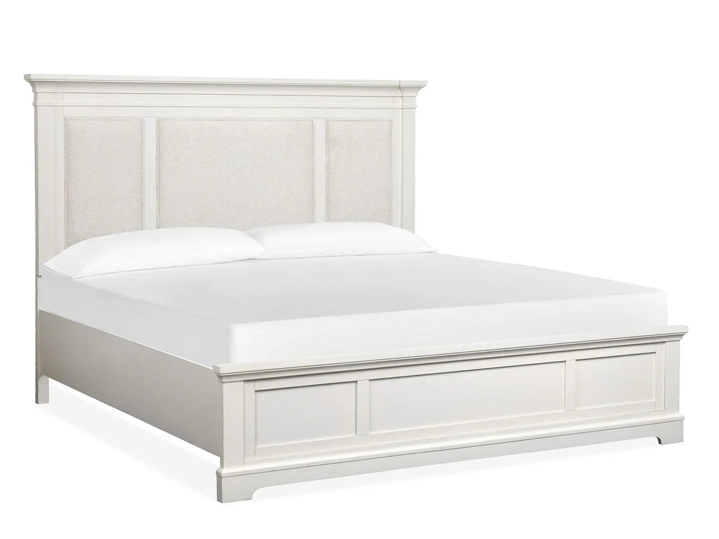 Kingston - Complete Panel Bed With Upholstered Headboard by Unique Piece Furniture