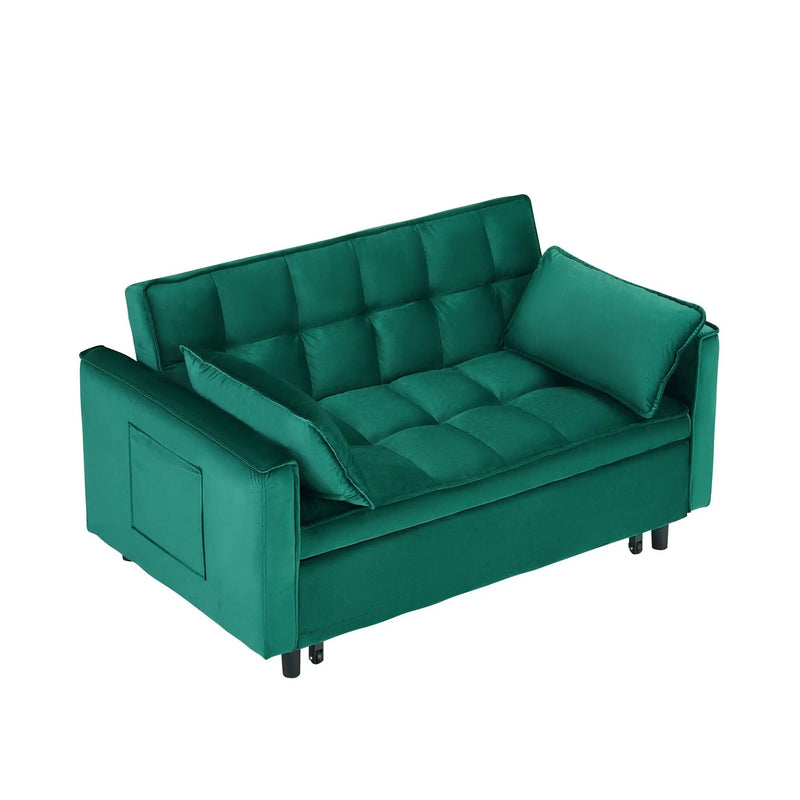 Sofa Bed With Pockets, 3 In 1 Convertible For Living Room by Unique Piece Furniture